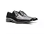 Sapato Masculino Derby Italiano Couro Preto [F008] - Imagem 1