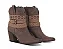 Bota Texana Feminina Cano Médio Couro Fóssil [F008] - Imagem 1