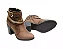 Bota Casual Feminina Cano Curto Couro Comfort Havana [F008] - Imagem 3