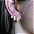 Brinco Trio Argolinhas Grossas Folheado Em Ouro 18k [F027] - Imagem 2