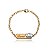 Pulseira Personalizada Chapada Com Nome E Coroa Folheado Em Ouro 18k [F027] - Imagem 1