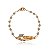 Pulseira Personalizada Perolas Chapada Nome Ursinho Folheada Ouro 18k [F027] - Imagem 1