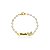 Pulseira Personalizada Com Perola E Nome Folheado Em Ouro 18k [F027] - Imagem 1