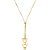 Colar Personalizado Gravata Mickey E Minnie  Folheado Em Ouro 18k [F027] - Imagem 1
