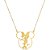 Colar Personalizado Minnie No Meio Folheado Em Ouro 18k [F027] - Imagem 1