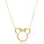 Colar Personalizado Mickey E Minnie Vazado Folheado Em Ouro 18k [F027] - Imagem 1