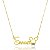 Colar Personalizado Com Nome Mickey E Minnie Folheado Em Ouro 18k [F027] - Imagem 1