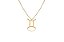 Colar Personalizado Signo De Gêmeos Folheado Em Ouro 18k [F027] - Imagem 1
