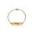 Pulseira Personalizada Com Nome Chapado E Símbolo Lateral Folheado Em Ouro 18k [F027] - Imagem 4
