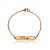 Pulseira Personalizada Com Nome Chapado E Símbolo Lateral Folheado Em Ouro 18k [F027] - Imagem 3