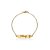 Pulseira Personalizada Com Nome Chapado E Símbolo Lateral Folheado Em Ouro 18k [F027] - Imagem 5