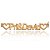 Pulseira Com Nome Do Casal E Corações Vazados Folheado Em Ouro 18k [F027] - Imagem 2