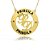 Colar Personalizado Mandala Circunferencial Com Nomes E Iniciais No Meio [F027] - Imagem 2