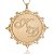 Colar Personalizado Mandala Chapado Com Iniciais Folheado Em Ouro 18k [F027] - Imagem 2