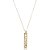Colar Personalizado Retangular Com Coração E Nome Vazado Folheado Em Ouro 18k [F027] - Imagem 1