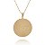 Colar Personalizado Circular Chapado Com Nome Folheado Em Ouro 18k [F027] - Imagem 2