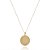Colar Personalizado Circular Chapado Com Nome Folheado Em Ouro 18k [F027] - Imagem 1