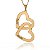 Colar Personalizado Corações Entrelaçados Folheado Ouro 18k [F027] - Imagem 2