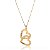 Colar Personalizado Corações Entrelaçados Folheado Ouro 18k [F027] - Imagem 1