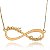 Colar Personalizado Amor Infinito Folheado Em Ouro 18k [F027] - Imagem 2