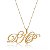 Colar Personalizado Iniciais Folheado Em Ouro 18k [F027] - Imagem 1