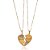 Colar Personalizado Metades Que Se Completam Folheado Em Ouro 18k [F027] - Imagem 3