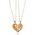 Colar Personalizado Metades Que Se Completam Folheado Em Ouro 18k [F027] - Imagem 2