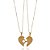Colar Personalizado Metades Que Se Completam Folheado Em Ouro 18k [F027] - Imagem 1