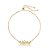 Pulseira Com Nome Gravado E Fecho De Gravata Folheado Em Ouro 18k [F027] - Imagem 1