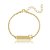 Pulseira Chapada Com Nome Gravado Folheado Em Ouro 18k [F027] - Imagem 1