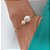 Pulseira Corrente Com Duas Pérolas Grandes [F027] - Imagem 2