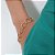 Pulseira Elo Losango Com Fecho Boia Folheado Em Ouro 18k [F027] - Imagem 3