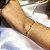 Pulseira Infantil Com Pérolas Folheado Em Ouro 18k [F027] - Imagem 3