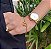 Pulseira Com Design De Elos Finos E Fecho De Coração Folheado Em Ouro 18k [F027] - Imagem 2