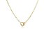 Pulseira Com Design De Elos Finos E Fecho De Coração Folheado Em Ouro 18k [F027] - Imagem 1