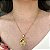 Pingente São Jorge Folheado Em Ouro 18k [F027] - Imagem 2