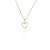 Colar Pingente Coração De Zircônias Brancas Folheado A Ouro 18k [F027] - Imagem 1