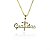 Colar Pingente Gratidão Cruz Colorida Folheado A Ouro 18k [F027] - Imagem 1