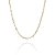 Colar Corrente Elos Intercalados Folheado Em Ouro 18k [F027] - Imagem 1