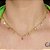 Colar De Mini Conchas Folheado Em Ouro 18k [F027] - Imagem 2