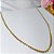 Colar Corrente Fino Folheado Em Ouro 18k [F027] - Imagem 2