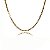 Colar Corrente Fino Folheado Em Ouro 18k [F027] - Imagem 1