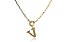 Colar De Letras Folheado Em Ouro 18k [F027] - Imagem 1