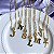 Colar De Letras Folheado Em Ouro 18k [F027] - Imagem 6