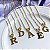 Colar De Letras Folheado Em Ouro 18k [F027] - Imagem 4