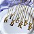 Colar De Letras Folheado Em Ouro 18k [F027] - Imagem 5