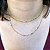 Colar Duplo Corrente Lisa Corrente Trabalhada Folheado Ouro [F027] - Imagem 2