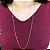 Colar Com Corrente De Bolinha E Palito Folheado Em Ouro 18k [F027] - Imagem 2