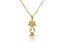Colar Com Pingente De Menina Folheado Em Ouro 18k [F027] - Imagem 1