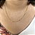 Colar Folheado Em Ouro 18k Com Olhos Gregos [F027] - Imagem 2